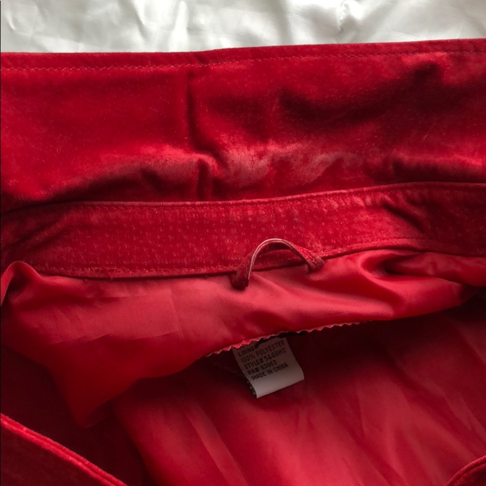 Red suede blazer - Picture 4 of 6